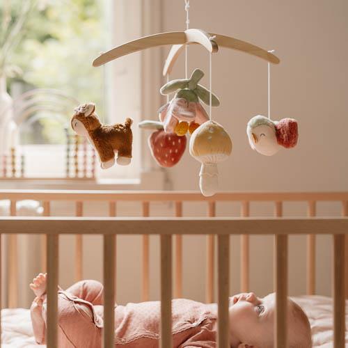 Wooden Musical Mobile - Pink - Fairy Garden