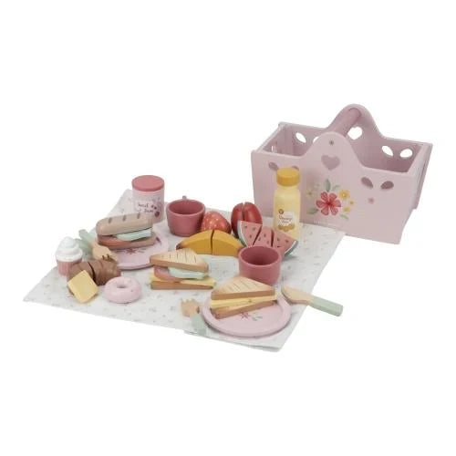 Picknickset aus Holz - Mehrfarbig - Essentials