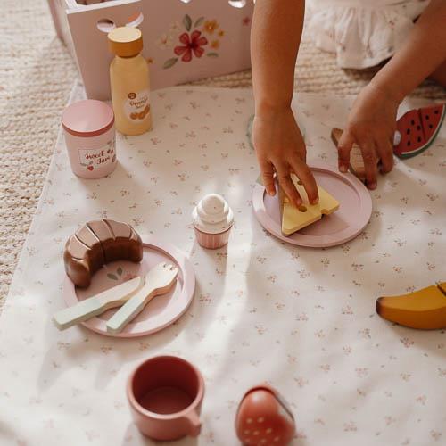 Picknickset aus Holz - Mehrfarbig - Essentials