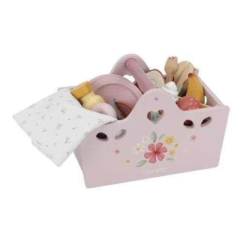 Picknickset aus Holz - Mehrfarbig - Essentials