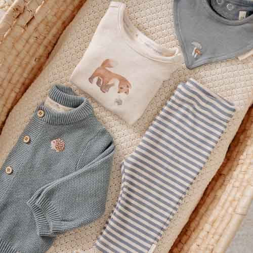 Langarmshirt - Sand - Forest Friends - Fuchs