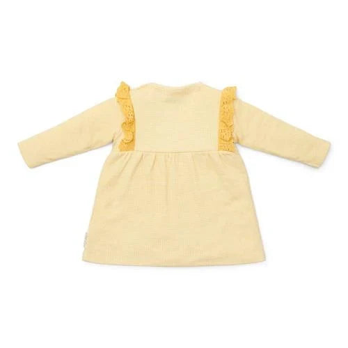 Dress long sleeve - Yellow - Little Farm - Checked