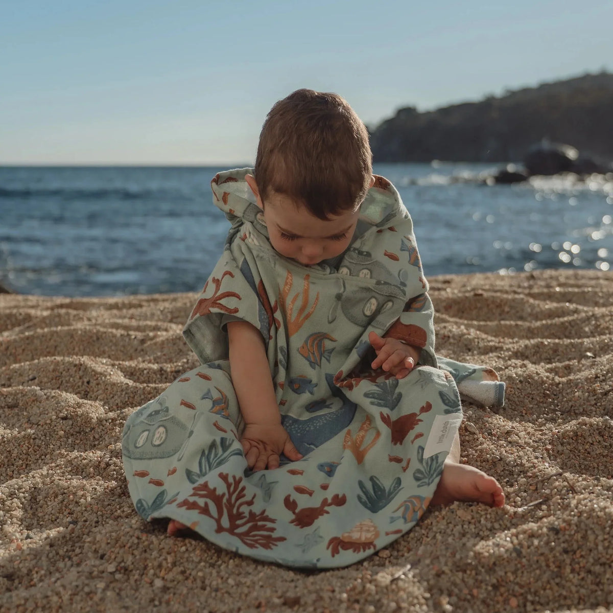 Badponcho - Groen - Ocean Friends
